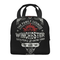 Supernatural Insulated Lunch Tote Bag for Women The Family Business Winchester Things Cooler Thermal Bento Box Outdoor Camping