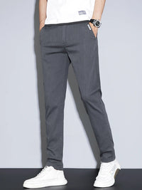 Men’s Cotton Stretch Business Pants – Slim Fit Trousers