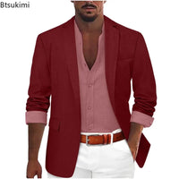 Men's Slim Fit Blazer – Casual Business Suit Jacket
