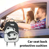 Leather Car Seat Back Protector Kids Kick Mat Cover