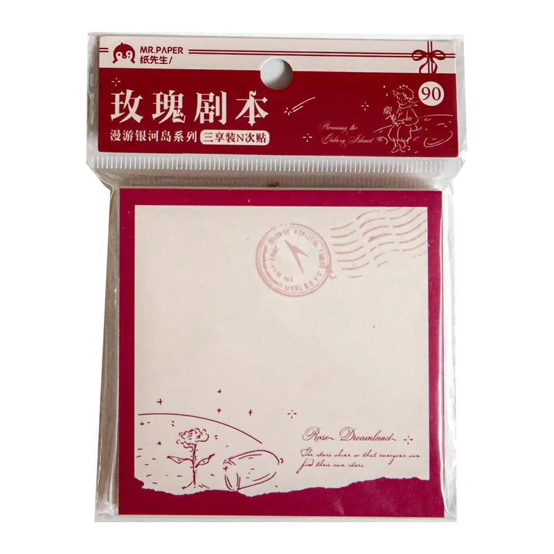 ￥ Back-to-School Essential: Le Petit Prince Sticky Notes｜Artist-Designed Illustrations for Journals/Textbooks/Desk Give the Gift