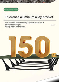 WANDERING TIME Camping bed, portable folding bed, camping travel backpack, hiking sleep bed, outdoor ultra-light small tent bed