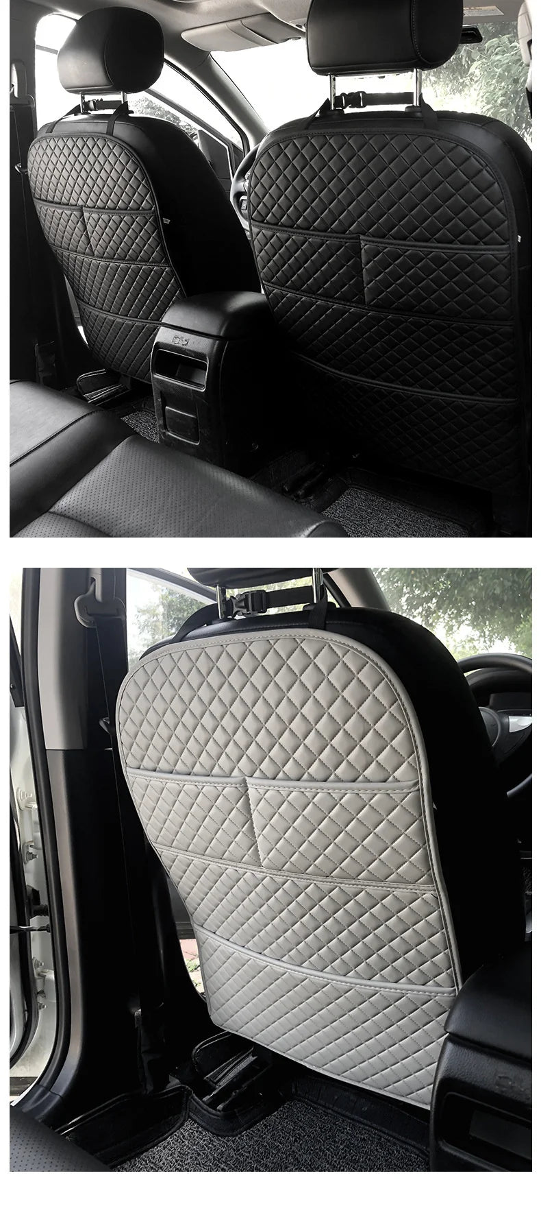 Car Anti-Kick Pad Universal Leather Seat Back Protector