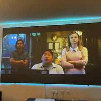 Projector ScreenPortable Movie Screen For Outdoor Indoor,4K 16:9 HD Foldable Wrinkle-Free Screen