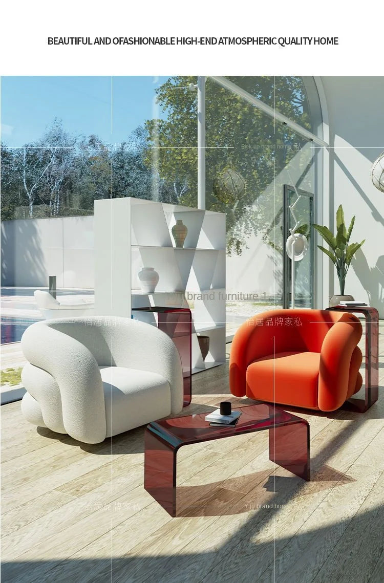 Acrylic Side Table – Modern Transparent Tea Table