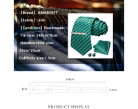8cm Silk Men’s Tie Set with Pocket Square