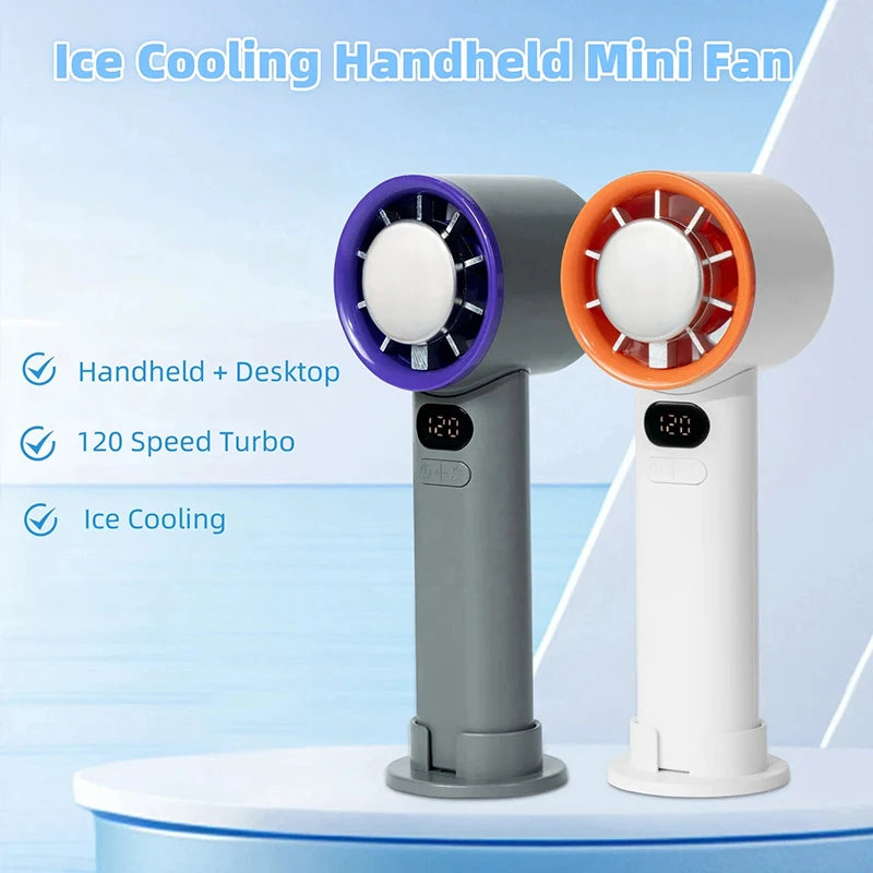 3000mAh Handheld Mini Fan USB Rechargeable Portable
