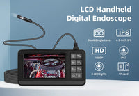 Dual Lens Industrial Endoscope Camera with Screen IP67