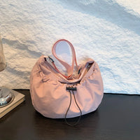 Nylon Pleated Shoulder Bag – Casual Crossbody Tote