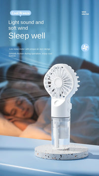 Mini USB Misting Fan – Portable Handheld Rechargeable Cooler