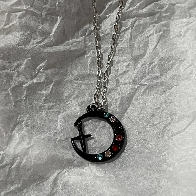 Kpop Double Layer Heart Necklace Women’s Pendant Chain