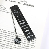 Stainless steel bookmarks designed for students, Kawaii book accessories for returning to school as learning stationery