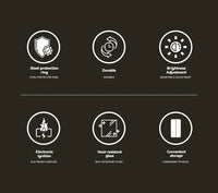 CAMPINGMOON Portable Lantern Medium Outdoor Tent Light