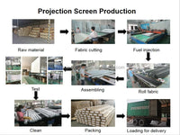 Projector ScreenPortable Movie Screen For Outdoor Indoor,4K 16:9 HD Foldable Wrinkle-Free Screen