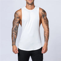 Men’s Cotton Gym Tank Top – Sleeveless Fitness Muscle Vest