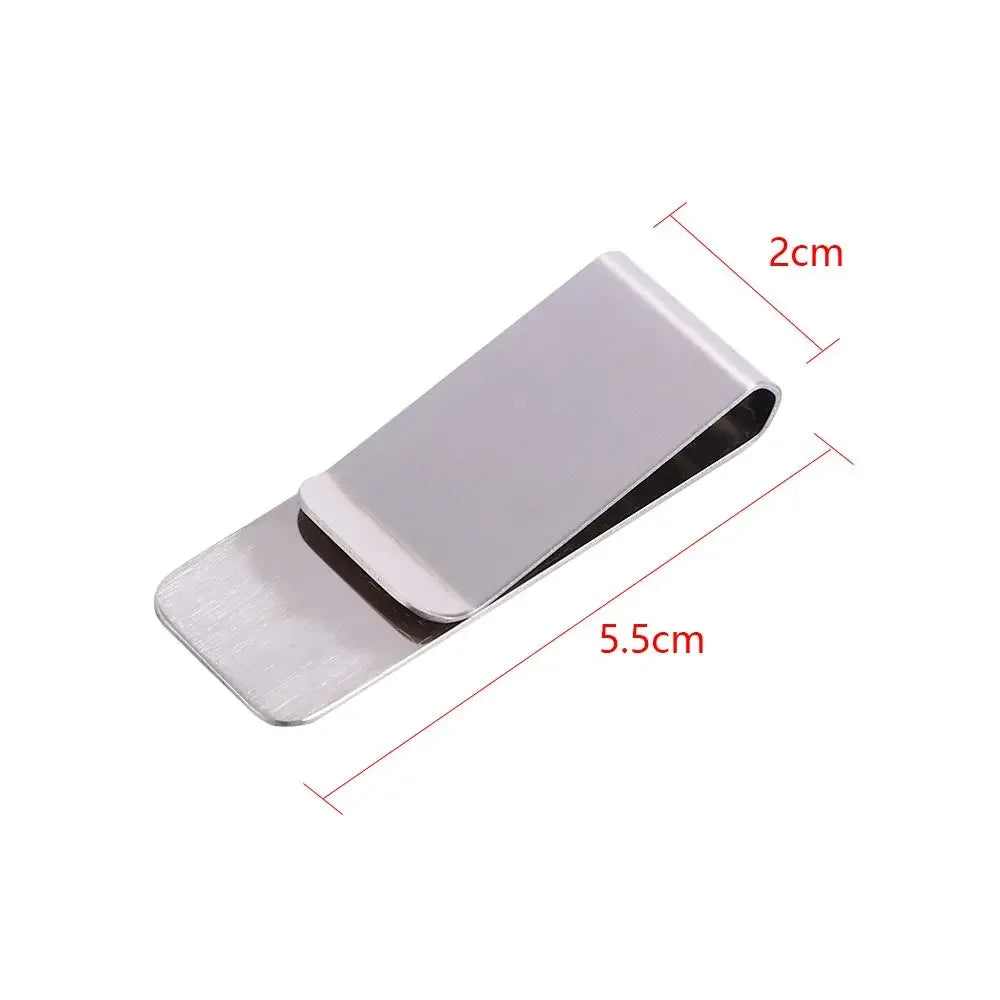 Stainless Steel Slim Pocket Credit Card & Money Clip
