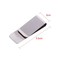 Stainless Steel Slim Pocket Credit Card & Money Clip