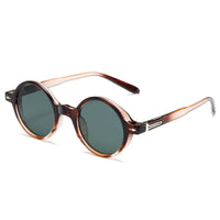 Vintage Small Round Sunglasses with Rivets UV400