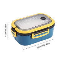 Portable Lunch Box with Spoon & Fork Food Storage