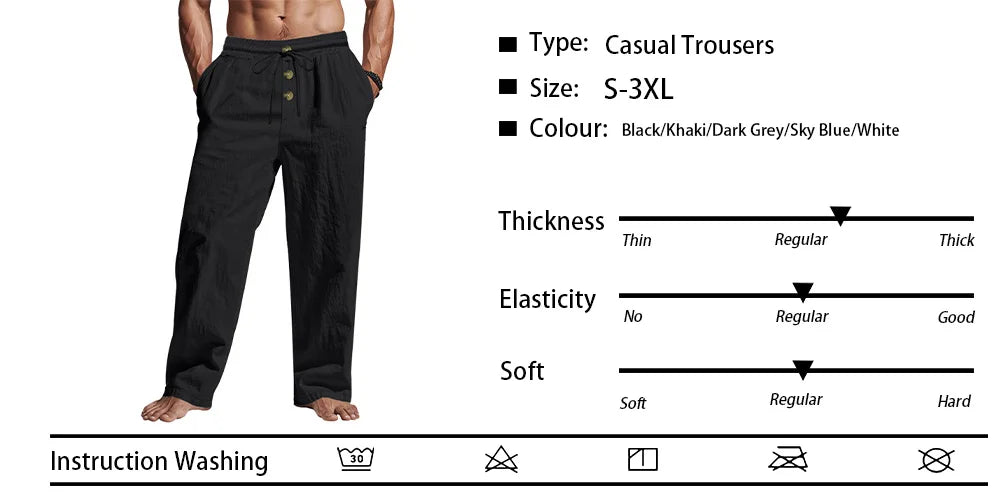 Men’s Casual Breathable Jogger Pants