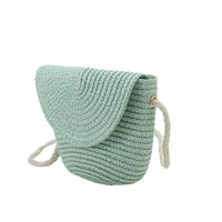 Girls’ Woven Straw Crossbody Shoulder Messenger Bag