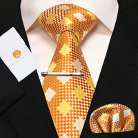 8cm Silk Men’s Tie Set with Pocket Square