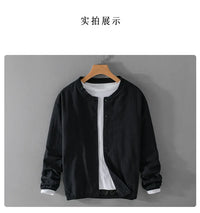 Men’s Cotton Linen Jacket – Casual Travel Stand Collar