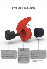 Noise-Cancelling Silicone Earplugs – Sleep & Soundproof