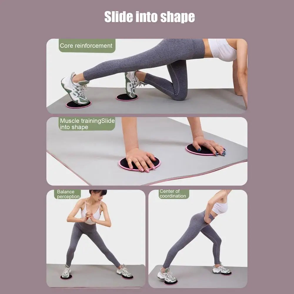 Fitness Core Sliding Discs – Balance & Ab Workout Sliders