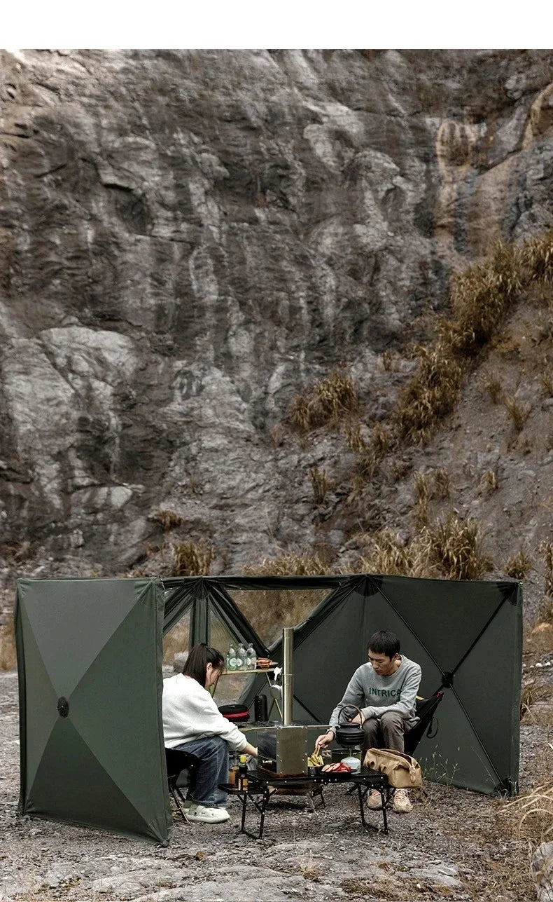 Collapsible Camping Windscreen Stove Wind-Resistant Outdoor