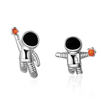 925 Sterling Silver Star Astronaut Stud Earrings for Women