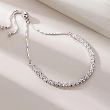 Popular Inlaid Zircon Combination Chain 925 Sterling Silver Bracelet New Ladies Jewelry Birthday Party Gift Fashion Jewelry