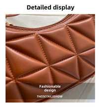Vintage Fashion Versatile New Women's Bags Solid Rhombic High-End Texture Simple Generous Temperament Crossbody Shoulder