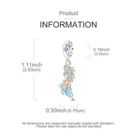 925 Sterling Silver Colorful Koi Pendant Beads Lucky Charm for DIY Bracelets