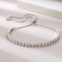 Popular Inlaid Zircon Combination Chain 925 Sterling Silver Bracelet New Ladies Jewelry Birthday Party Gift Fashion Jewelry