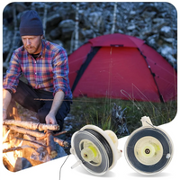 2 Pcs 85ft Trip Wire Reel for 12 Gauge Perimeter Alarms