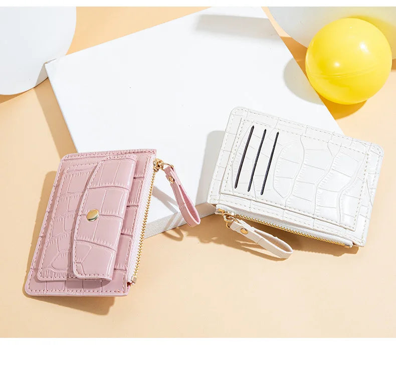 Mini PU Leather Wallet – Slim Short Coin Purse