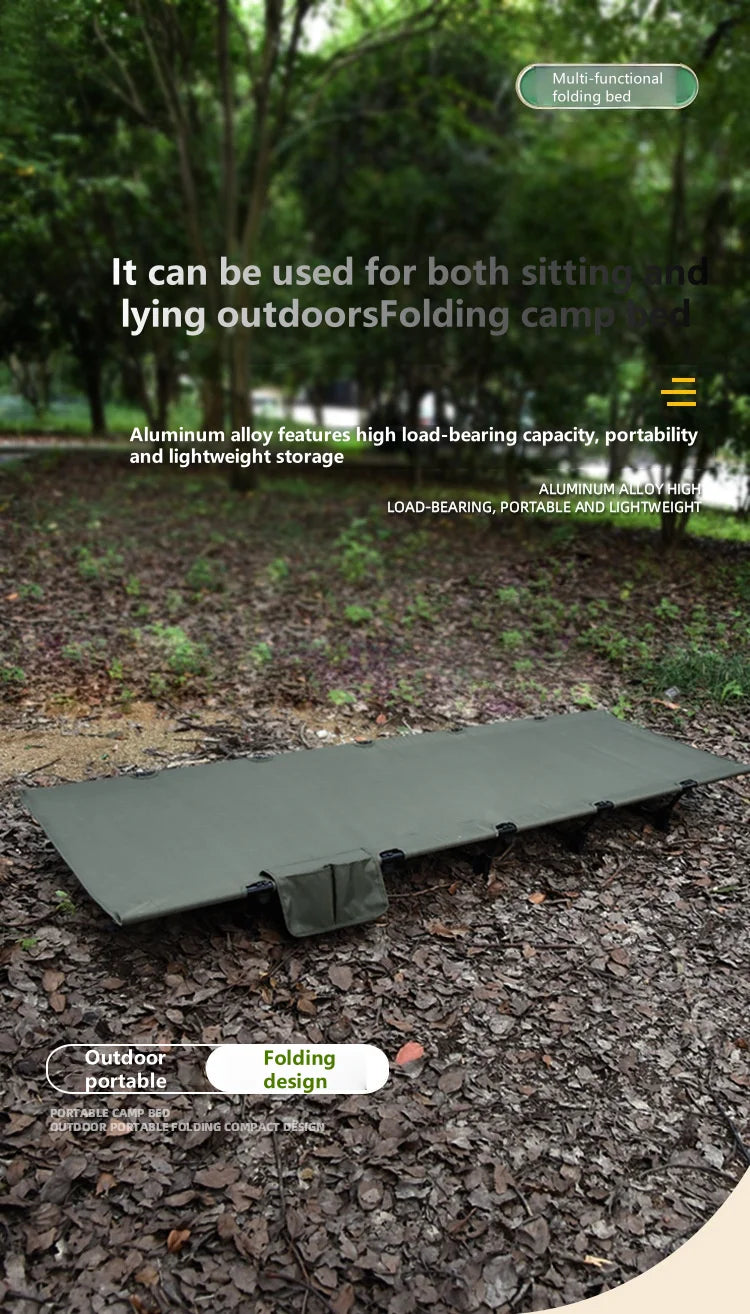 WANDERING TIME Camping bed, portable folding bed, camping travel backpack, hiking sleep bed, outdoor ultra-light small tent bed