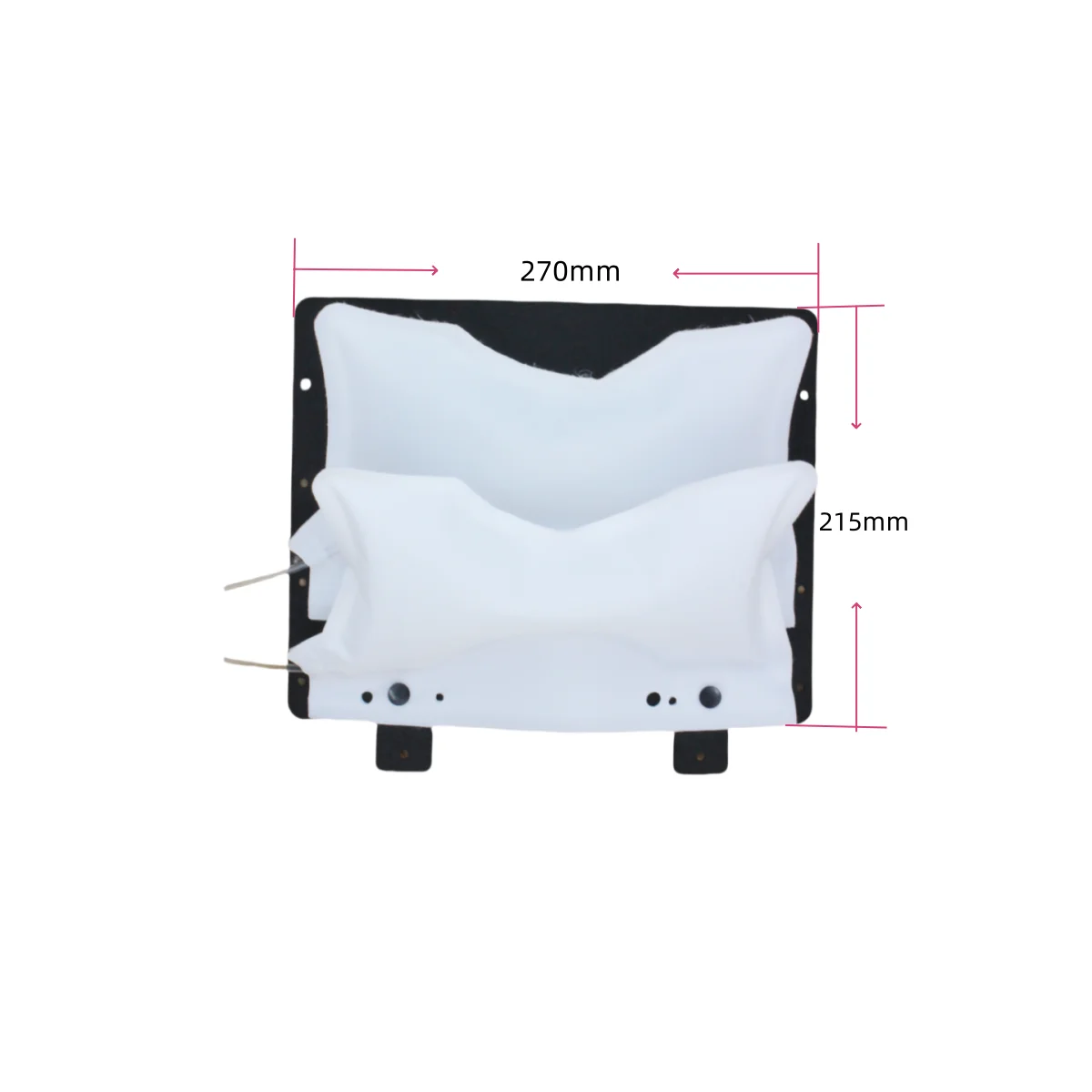 12V Car Seat Cushion with Lumbar Massage Support