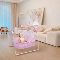 BYMAOCAR Electric Baby Crib Cradle with Bluetooth Auto-Swing