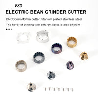 Replaceable Seven-core 48mm Burr 6-core 38mm Burr Espresso Electric Coffee Grinder Household Coffee Bean Grinder