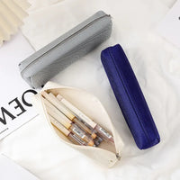 Simple Pencil Case School Supplies Pencil Cases Solid Color School Stationery Pencil Pouch Back To School
