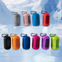 Sport Towel with Mini Silicon Gel Set Portable Breathable Sweat Absorption  Fitness Sport GYM Running Outdoor Quick Dry Cool