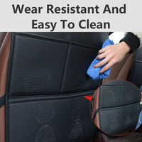 PU Leather Car Rear Seat Kick Pad Backrest Protection