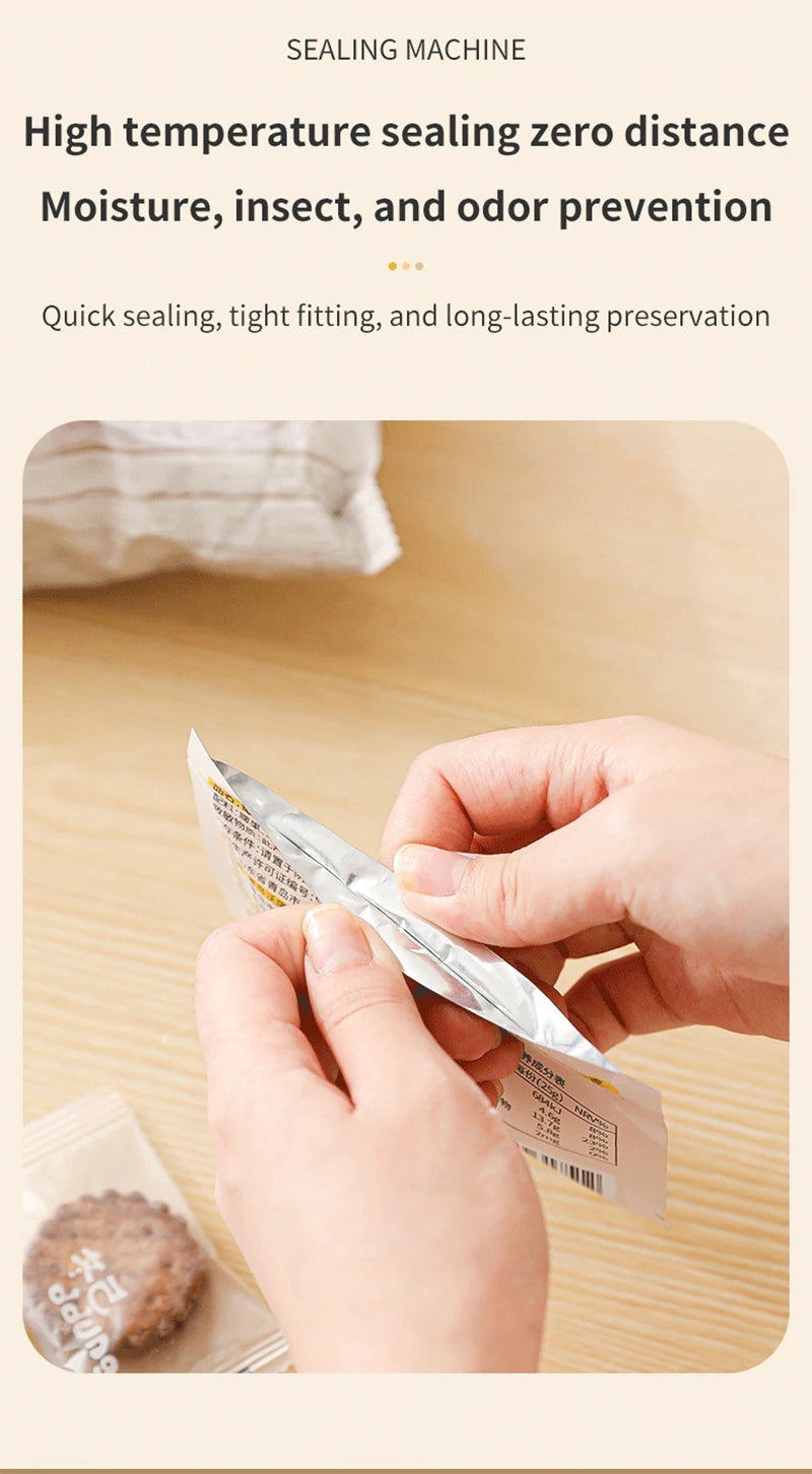 Plastic Bags Sealer Mini Sealing Machine Rechargeable Mini Heat Bag Sealer Food Packaging Sealing Machine Portable Bags Sealer