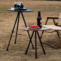 Portable Round Camping Table Adjustable & Lightweight