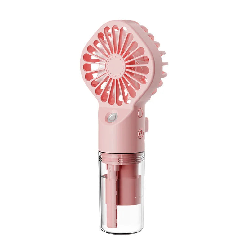 Mini USB Misting Fan – Portable Handheld Rechargeable Cooler