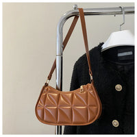 Vintage Fashion Versatile New Women's Bags Solid Rhombic High-End Texture Simple Generous Temperament Crossbody Shoulder