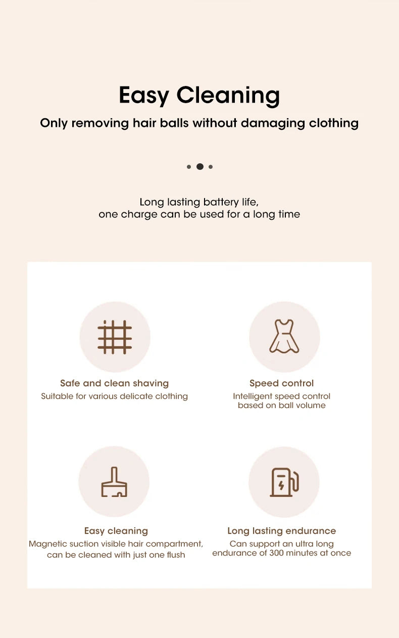 Rechargeable Electric Lint Remover for Clothes & Fabrics