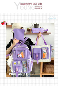 School bag female light schoolboy cute summer girl large capacity kids backpack backpack
